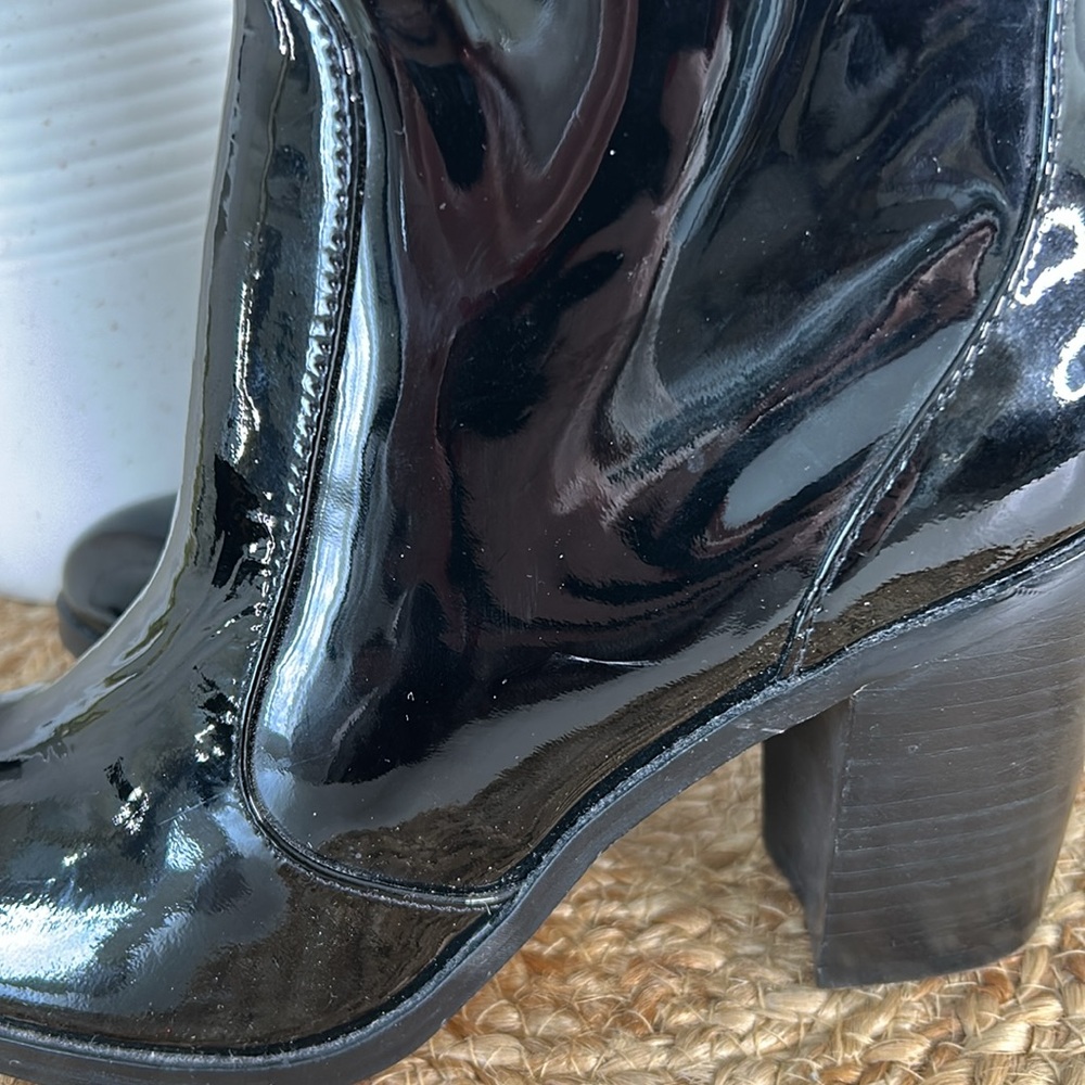 Splendid Patent Leather ankle booties-size 8-black - Picture 7 of 14